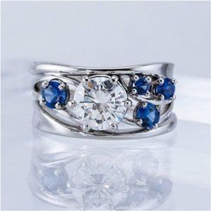🎁 Fashion Wave Stackable Beautiful Zircon Trendy Rings for Women, PD347